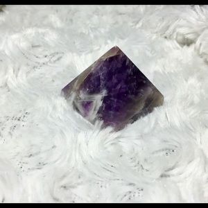 Genuine Polished Amethyst Crystal Pyramid